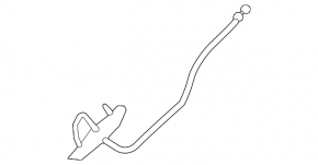 The counter part of the trunk lid lock for Mercedes C-class W205 15-21 for the closer, without a cable