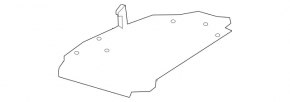 Mercedes W213 E 17-20 passenger footwell front panel trim black