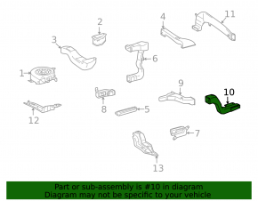Battery air duct Lexus GS450h 07-11 No. 6