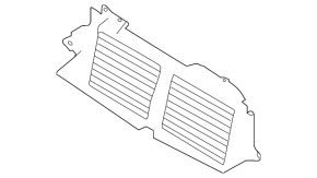 Radiator deflector louver assembly for Land Rover Range Rover 13-21