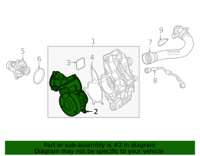 Water pump BMW 2 G87 22-25 M2 S58