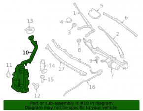 Mercedes GLA 14-20 Windscreen Washer Reservoir