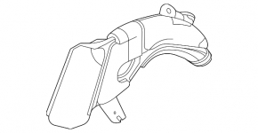 Honda CRV 20-22 hybrid right upper cooling duct