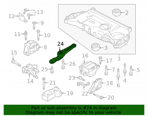 Rear engine mount VW Jetta 11-18 USA 2.0 manual transmission