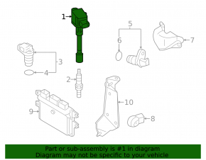 Ignition Coil Nissan Versa Note 13-19 1.6