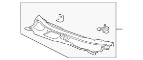 Metal wiper pan Chevrolet Equinox 10-17