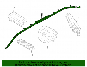 Airbag side curtain airbag left Volvo XC60 18-23