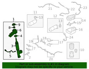 Shock absorber rear left Volvo XC60 18-24 electric