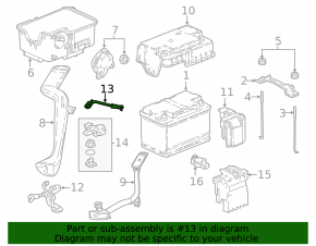 Negative battery terminal for Honda Odyssey 18-25