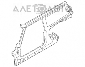 Rear quarter with body pillar right Mini Cooper Clubman R55 07-14
