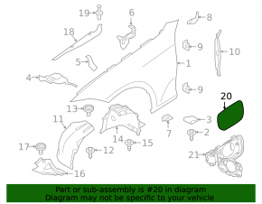 BMW 3 G20 21-25 Plug-in Charging Port Cover