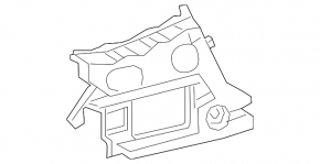 Rear bumper mount under the right light Audi A6 C7 16-18