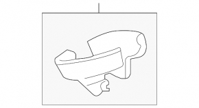 Interior mirror trim BMW X5 E70 07-13 black, for high beam