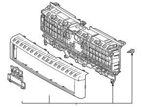 Toyota Land Cruiser 24-26 grille for camera