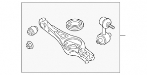 Lower control arm under spring rear left Kia Niro 17-22 HEV