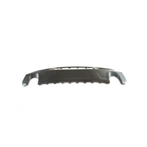 Rear bumper trim lower Jeep Cherokee KL 14-18 for 2 pipes, structure, Trailhawk