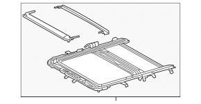 Hatch mechanism frame Toyota Rav4 19-
