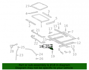 Lexus RX300 98-03 Sunroof Motor