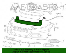 Dodge Dart 13-16 Front Bumper Reinforcement