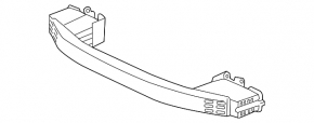Front Bumper Reinforcement Honda Civic X FC 18-21 Type 2