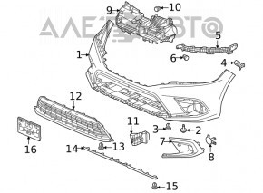 Front bumper air duct right Honda Civic XI FE/FL 22- 4d