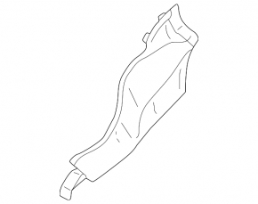 Left windshield wiper seal for Mitsubishi Outlander 22-25