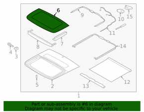 Hyundai Veloster 12-17 Sunroof Glass
