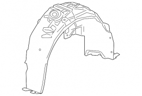 Rear left fender liner Chevrolet Cruze 16-