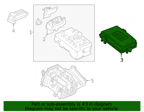 Chevrolet Volt 16- Underhood Fuse Box Cover