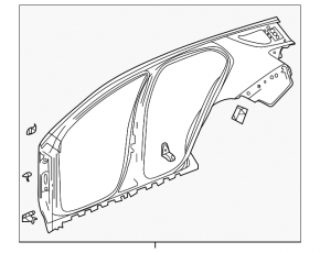 Quarter wing rear left Chevrolet Equinox 18-