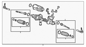 Steering rack Chevrolet Volt 18-19
