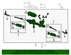 Steering rack Chevrolet Volt 18-19