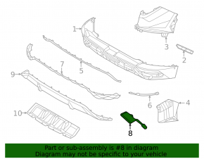 Lower rear bumper trim Hyundai Tucson 22-24