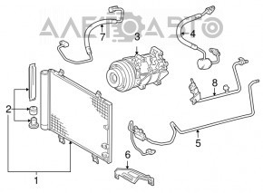 Air conditioning compressor Toyota Camry v40 hybrid