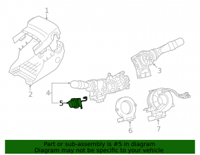 Lexus ES350 07-12 Steering Wheel Position Control Joystick