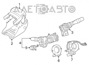 Lexus ES350 07-12 Steering Wheel Position Control Joystick