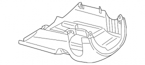 Audi A4 B9 17-20 steering column trim assembly, dark gray