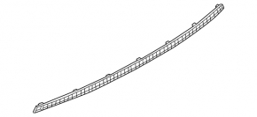 Lower grille of the rear bumper Audi A4 B9 17-19 S-Line