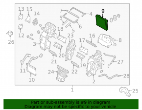 Hyundai Tucson 16-21 evaporator with sensor