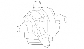 Auxiliary cooling pump for the high-pressure radiator of the Mercedes W167 GLE 450 20-24