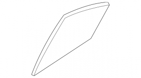 Door glass triangle rear right Mazda 3 14-18 BM