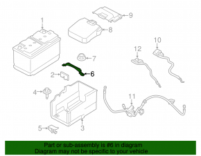Battery mount Ford Transit Connect MK2 13-23