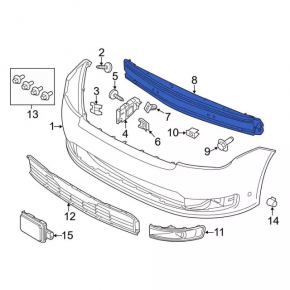 Front Bumper Reinforcement Ford Flex 09-19