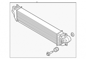 Intercooler Lincoln MKZ 13-16 2.0T