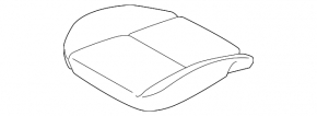 Ford Transit Connect MK2 13-18 passenger seat cushion trim, grey and black leather