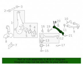 Lower control arm, front left, rear, Land Rover Discovery 17-23