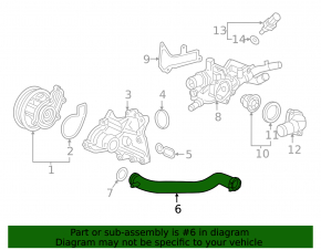 Water pump pipe Honda CRV 17-22 1.5T