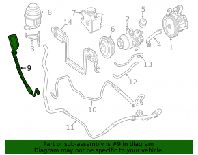 Mercedes W221 M273 Power Steering High Pressure Hose