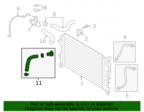 Cooling pipe lower Hyundai Kona 18-21 2.0