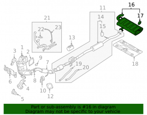 Rear Muffler, Barrel, Hyundai Tucson 22-24 1.6T HEV